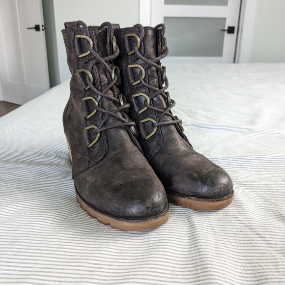 SOREL Cate Leather Lace Up Boot - Picture 4 of 8